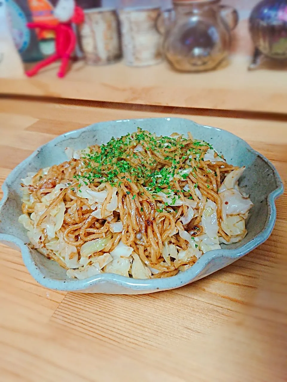 Snapdishの料理写真:もちもち麺の🍴富士宮焼きそば🍝|saeさん