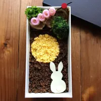 #お月見弁当 #中秋の名月 #そぼろ弁当