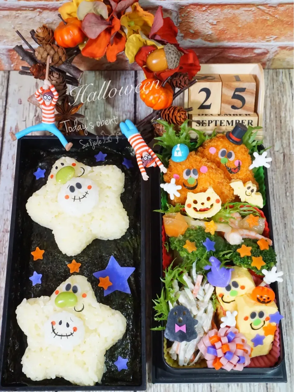 Snapdishの料理写真:ハロウィンぉ弁当🎃|La-Jule Sa8さん