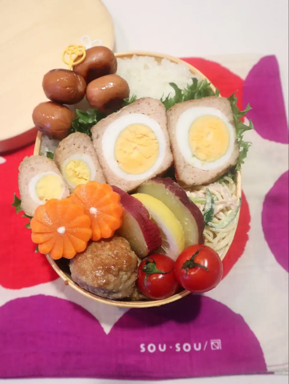 中学生男子弁当🍱
お月見つくね、まーるくするのは難しかった🎑|なかじー。さん