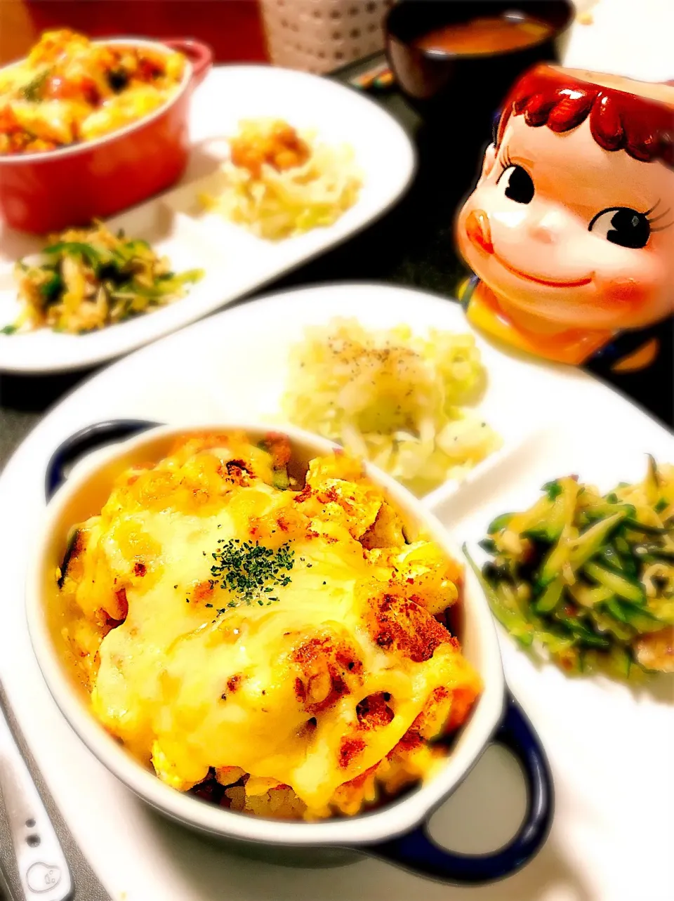 Snapdishの料理写真:はんぺんとかぼちゃのスフレドリア♡カレーマヨバージョン。|ぽき。さん