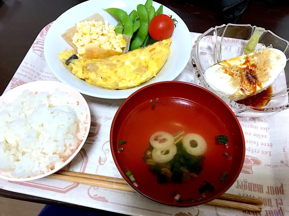 残りものでお昼ご飯♡|ゅぃさん