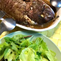 Snapdishの料理写真:#鯛  #nosugar  #spicy  #vegetable #seabream|run-run-yagiさん