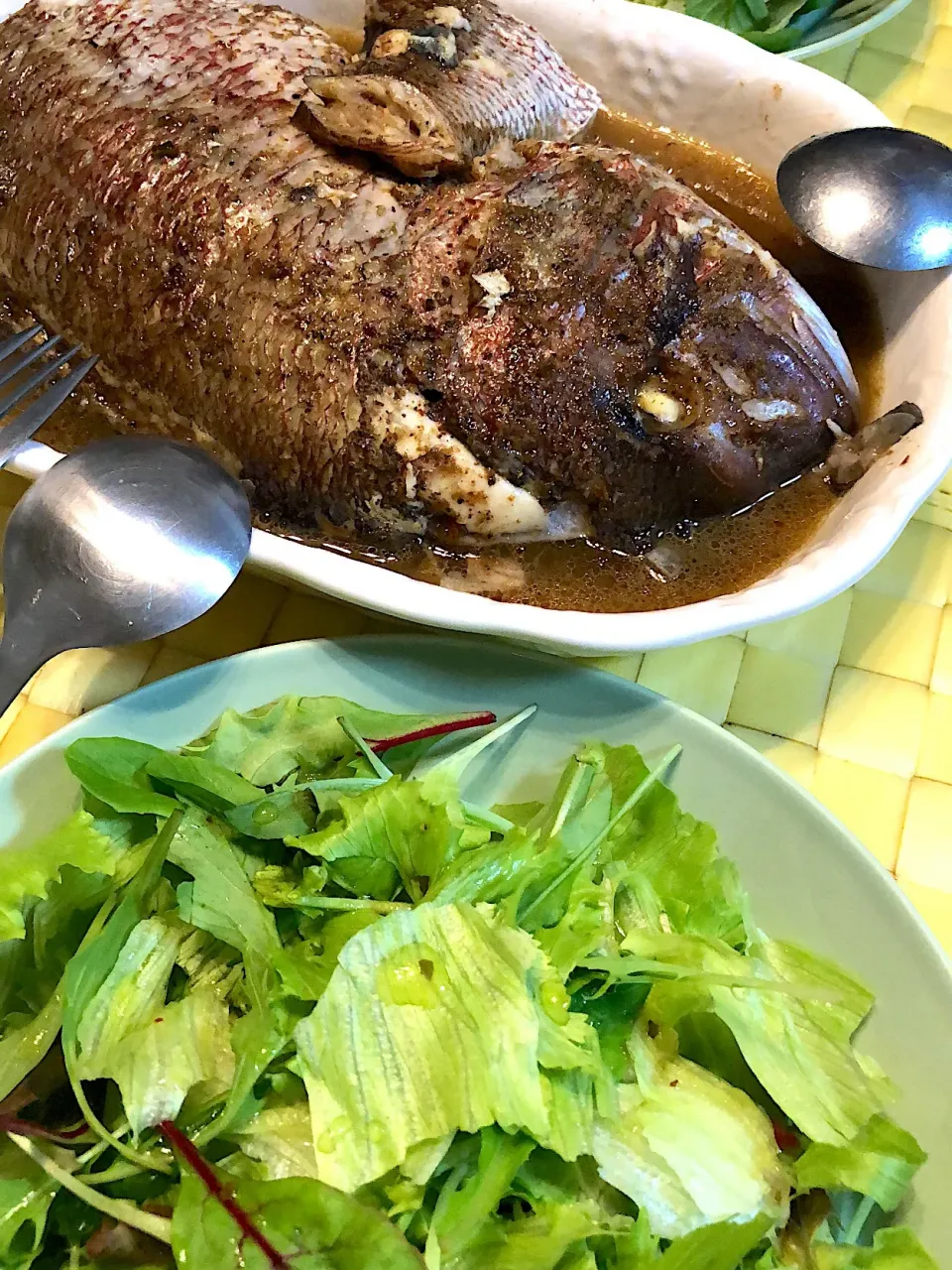 Snapdishの料理写真:#鯛  #nosugar  #spicy  #vegetable #seabream|run-run-yagiさん