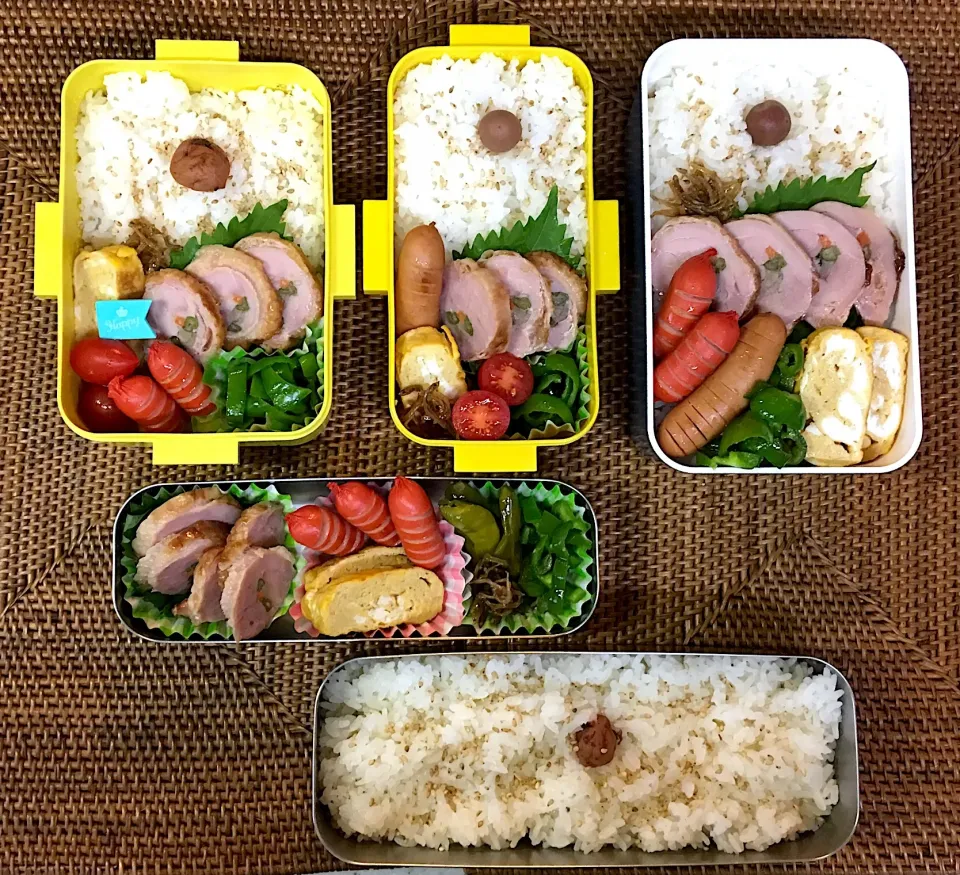 #中高生弁当  #父ちゃん弁当 #野菜巻き|よちこさん