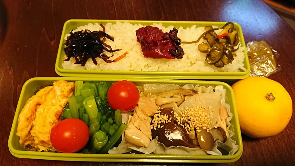 鶏水炊き弁当
 #今日のお弁当|りょーさん