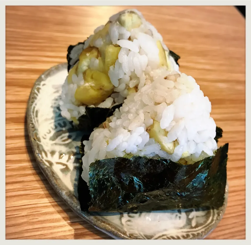 残り物でもご馳走かな〜Rice balls, cooked with chestnuts|toyamadaさん