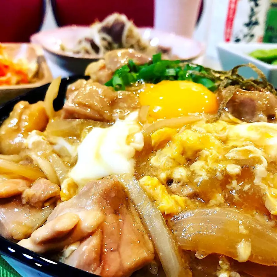 とろっとろ〜なデカ盛り親子丼❤️❤️❤️|ハマちゃんさん