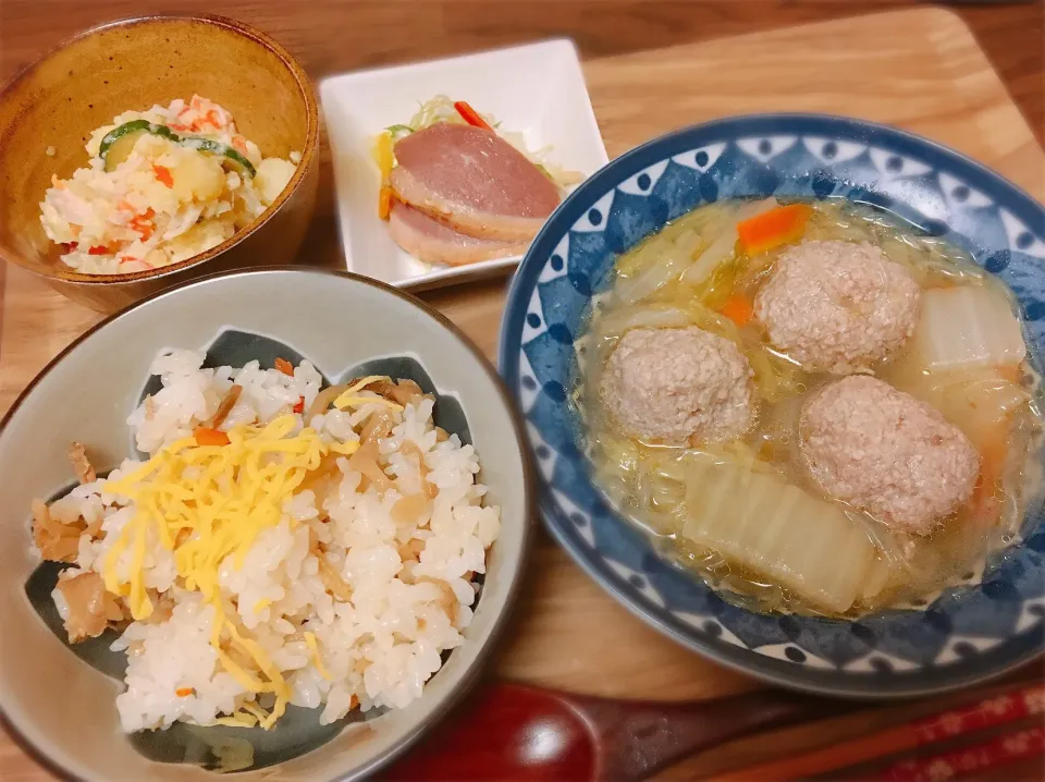 Snapdishの料理写真:晩ごはん🍽|ヨンセンさん