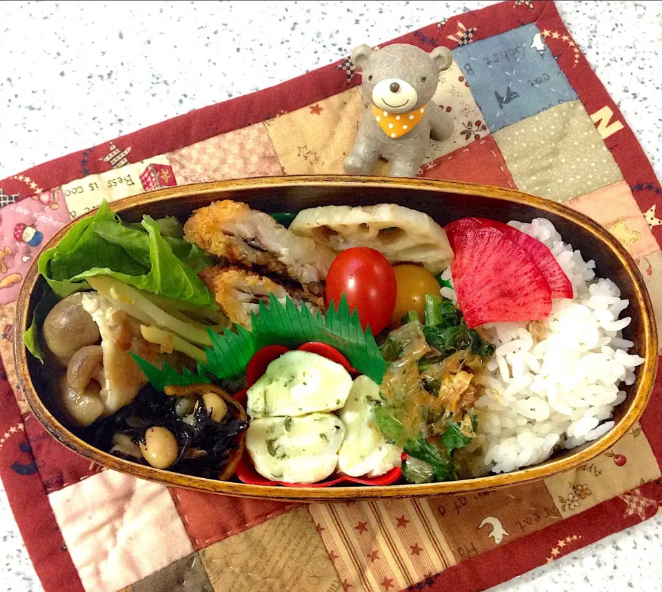 今日のお弁当😊 #わっぱ弁当  #夫弁当  #地味弁当|naonaomimichanさん