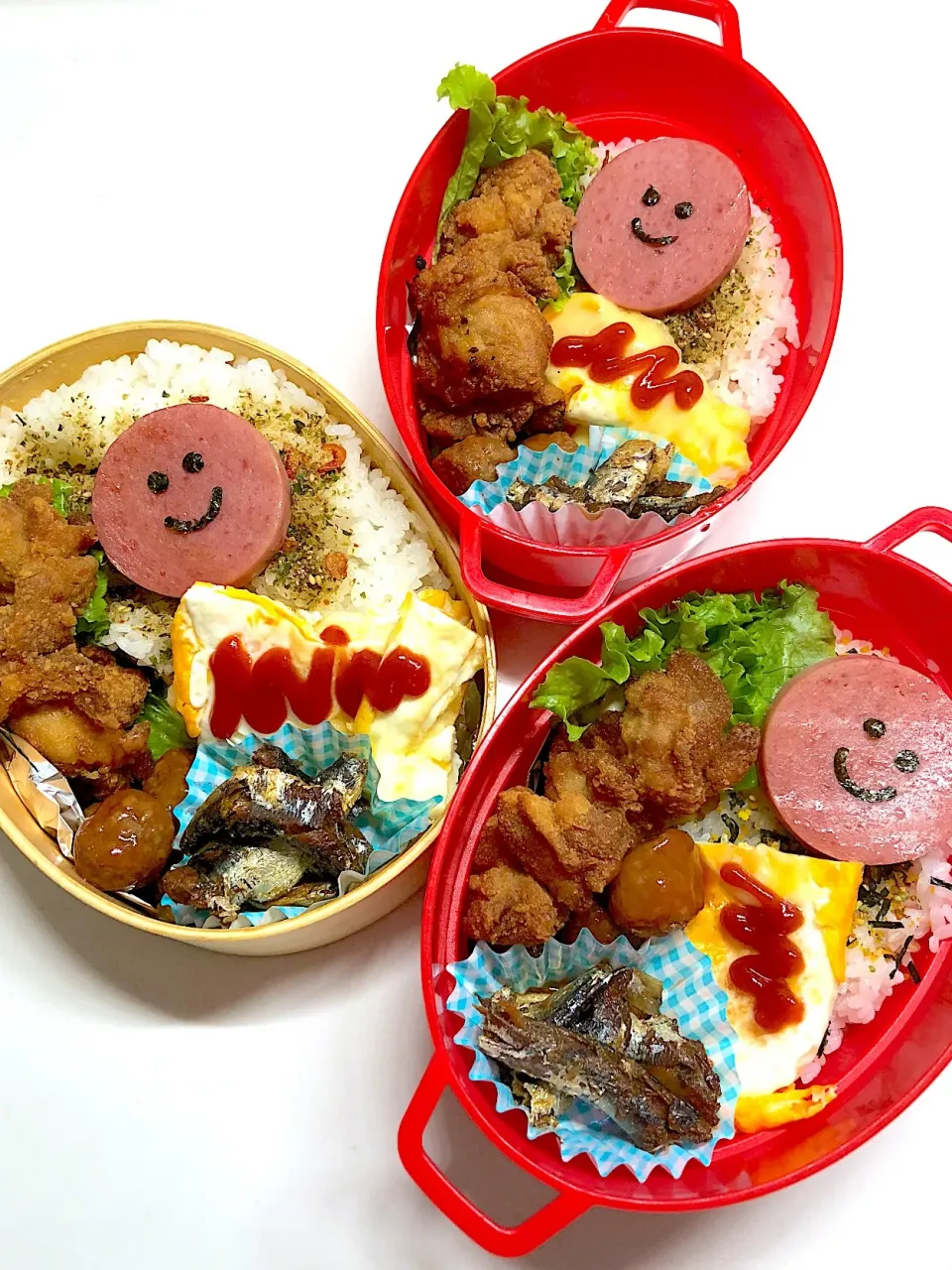 Snapdishの料理写真:唐揚げ😍弁当🍱|三姉妹のママさん