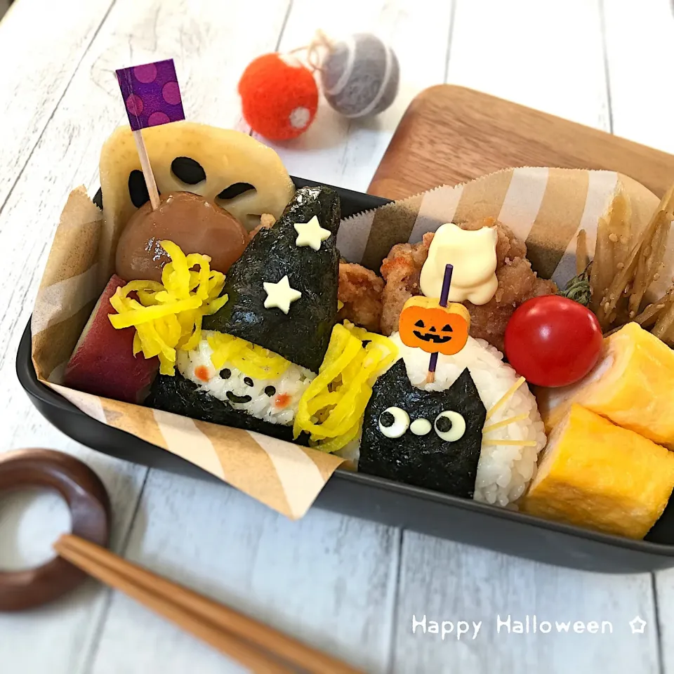 ハロウィン弁当☆魔女&黒猫|yokkoiroさん