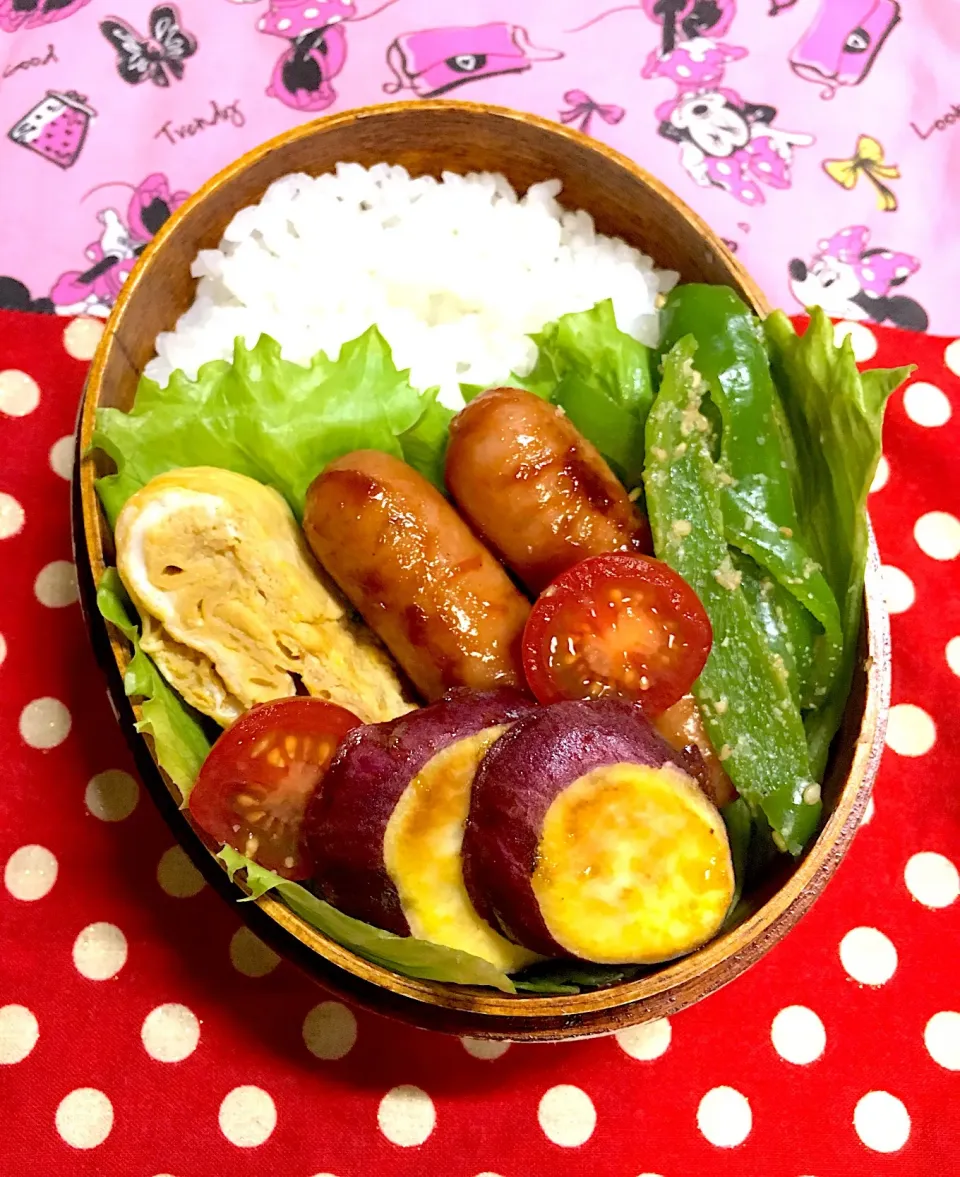 Snapdishの料理写真:年中さん弁当46日目 #わっぱ弁当  #年中さん弁当  #野田琺瑯|チョコらんさん