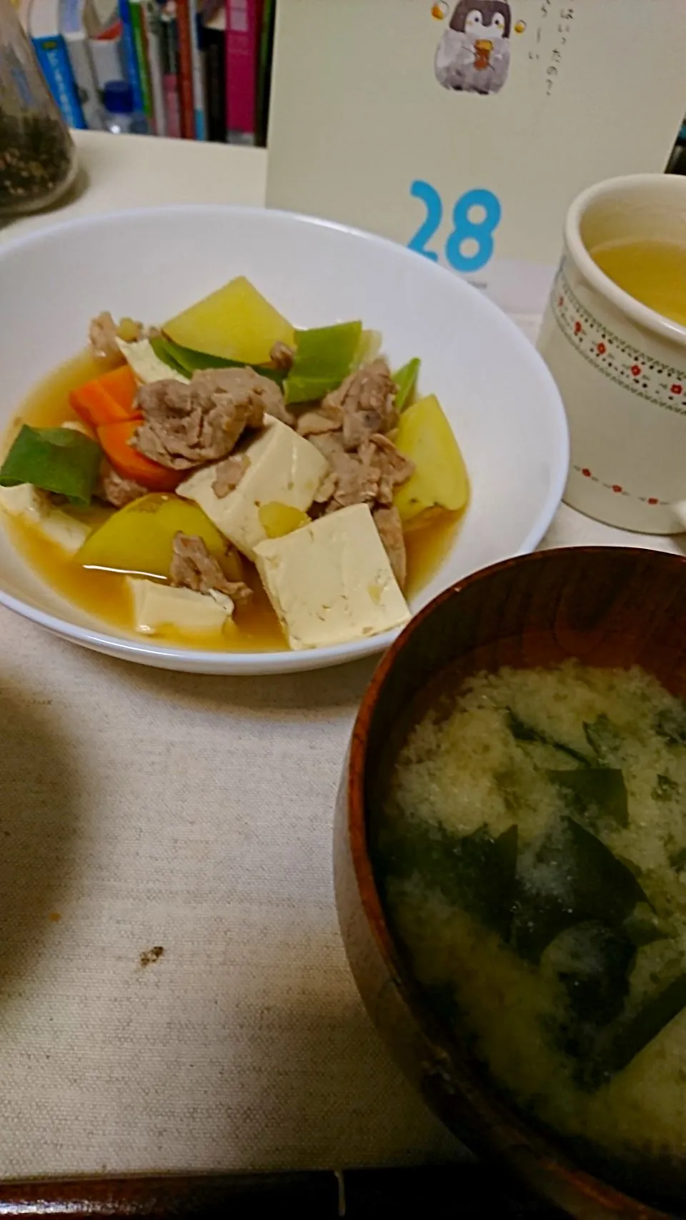 肉じゃが豆腐|やのさん