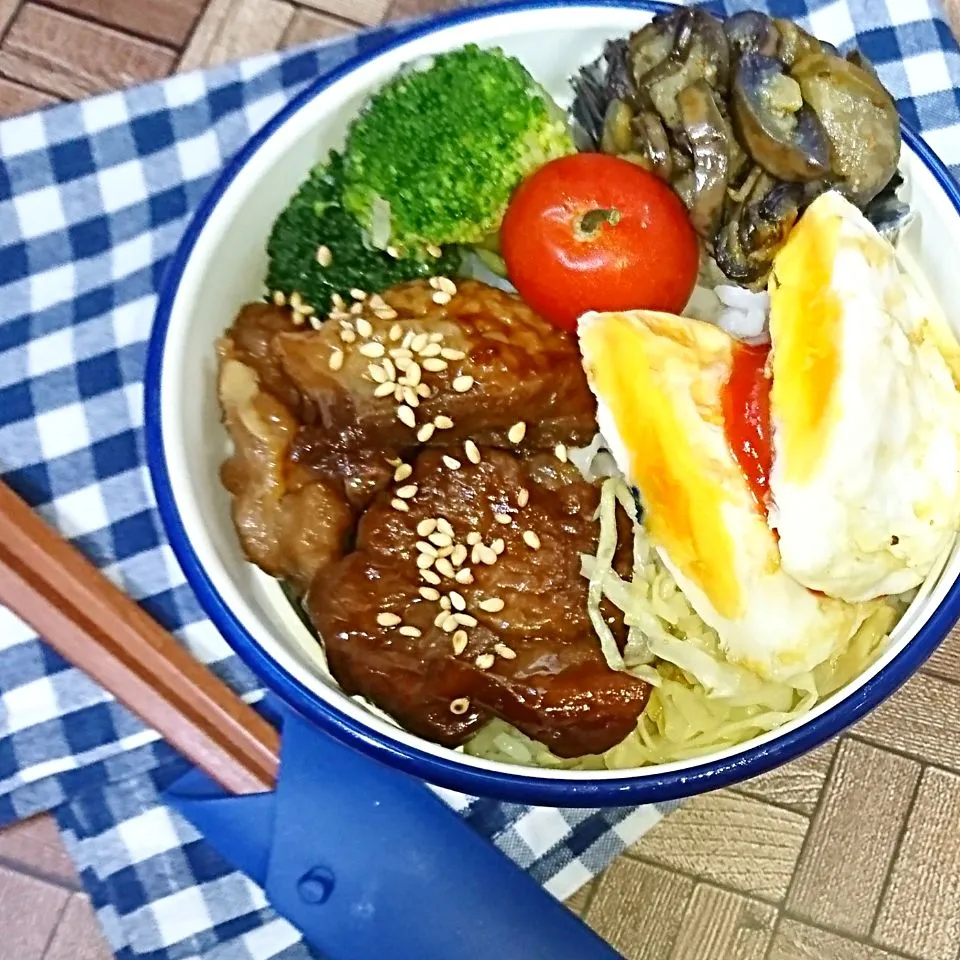 照り焼きチキン弁当 ♡|fumi ◡̈⋆さん