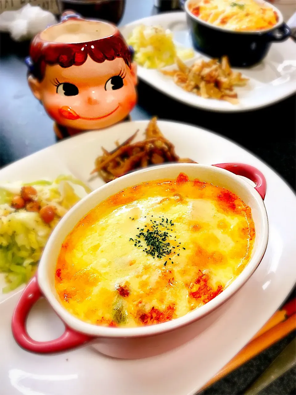 ふわとろ♡納豆腐キムチーズマヨドリア。|ぽき。さん