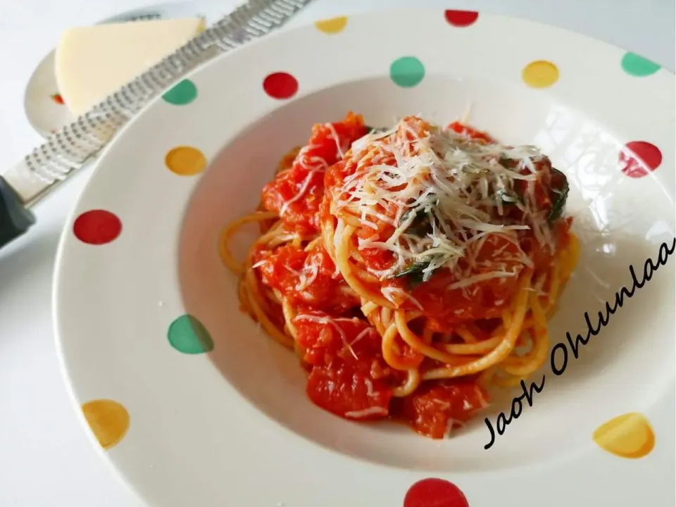 🍝Spaghetti al Pomodoro🍝|🍀Jaoh Ohlunlaa🍀さん