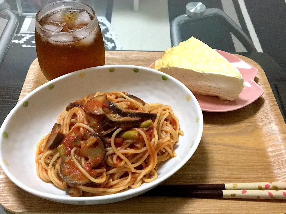 ナスとトマトのパスタソース|よぉ〜さん