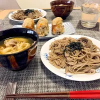 Snapdishの料理写真:つけそば#ランチ#そば#つけそば#炊き込みご飯|nanakoさん