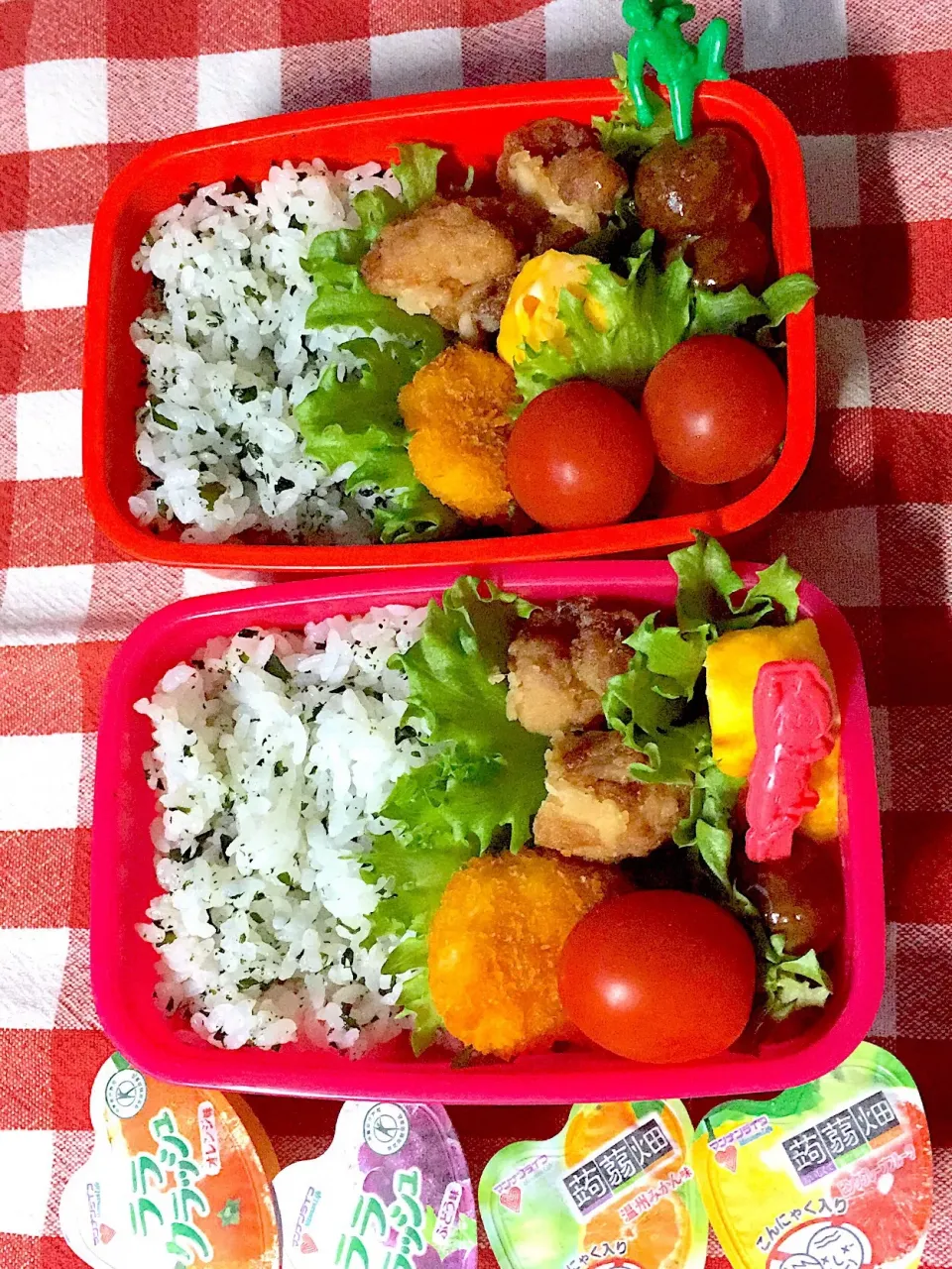 Snapdishの料理写真:小2  二男お弁当🍱
小4  四女お弁当🍱
#児童館|しげっちさん