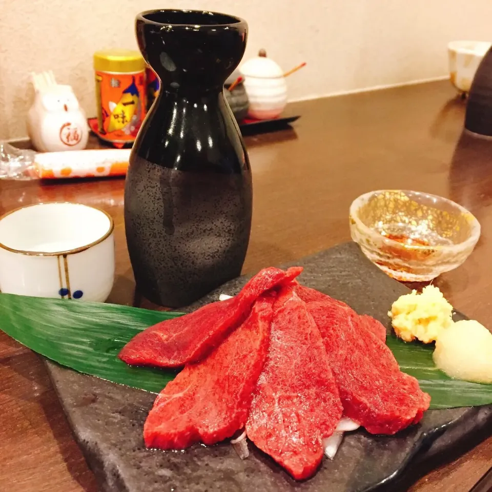 昨日は寒かったから、熱燗🍶😋|アライさんさん