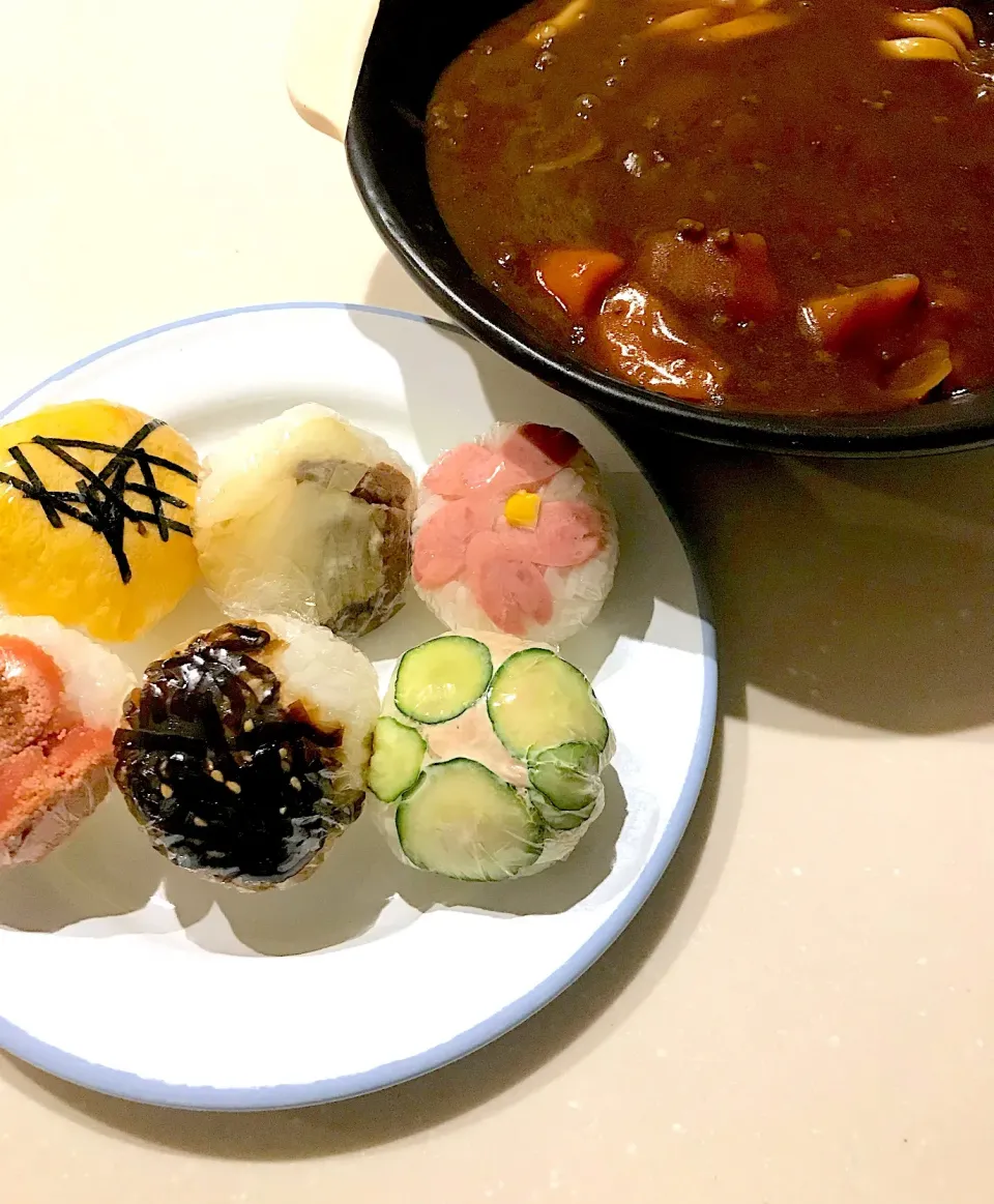 手まり寿司とカレーうどん☺︎|とまこ(*^o^*)さん