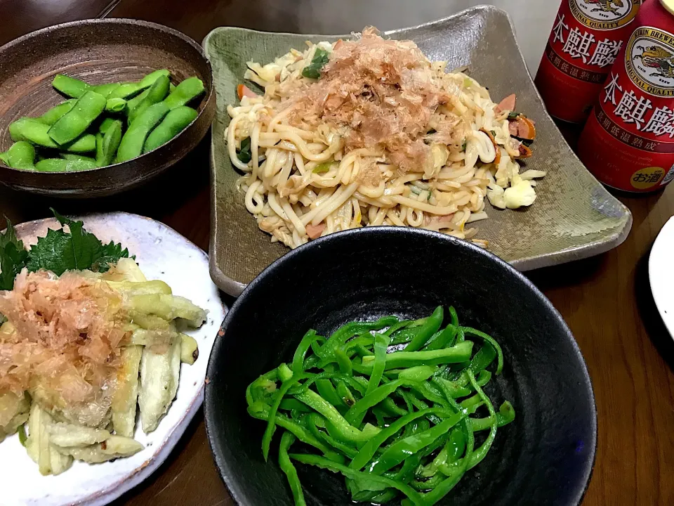 2018.9.30 焼きうどんランチ🍻🍻🍻|ゆみずさん