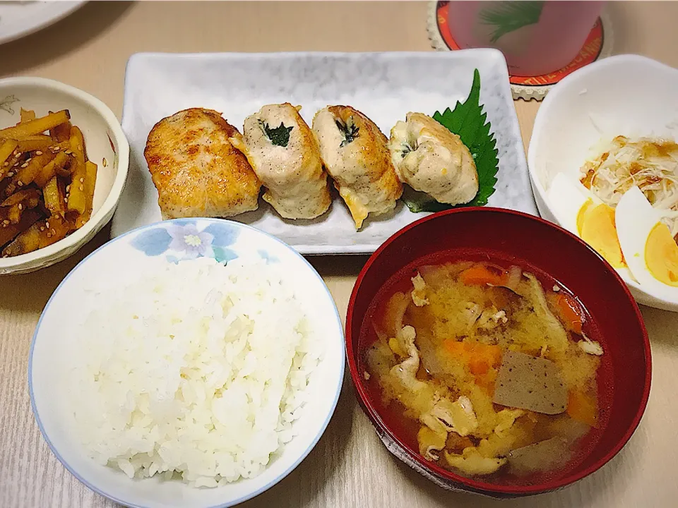 鶏ササミの大葉＆チーズはさみ焼き♡|モモちゃんさん