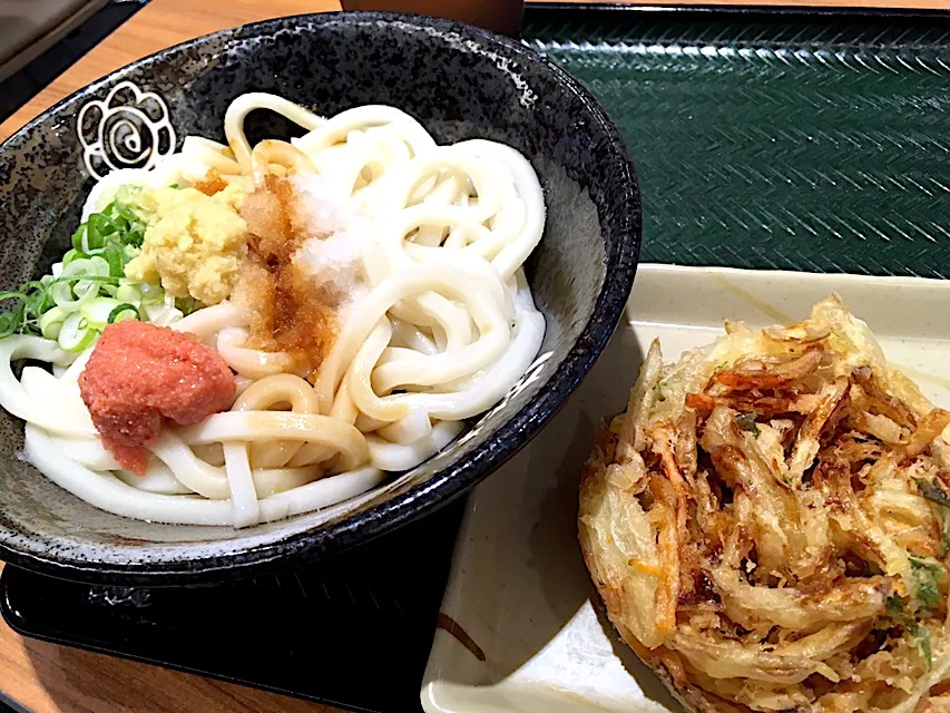 明太おろししょうゆうどん|はっちぃさん