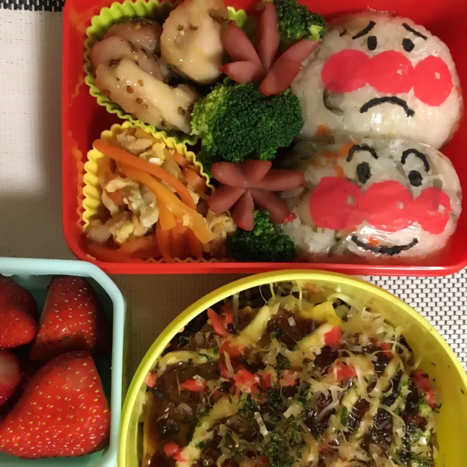 Snapdishの料理写真:アンパンマン弁当|なつさん