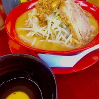 僕との麺◆ラーメン、野菜ちょい多め、肉カス、生卵無料サービス|yokoさん