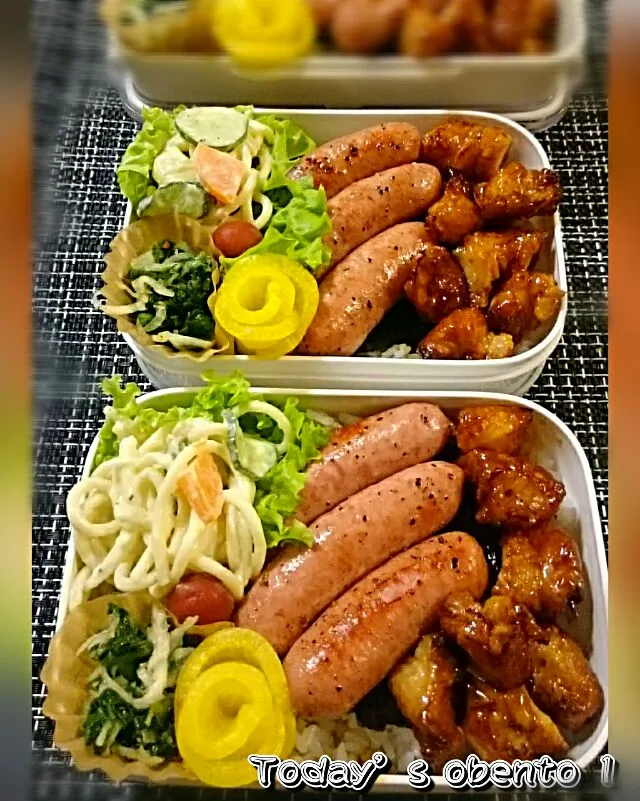 #我が家の働く男弁当
今日から10月スタート！
      茶色い弁当‥|kimi=kimi🌼Kitchenさん