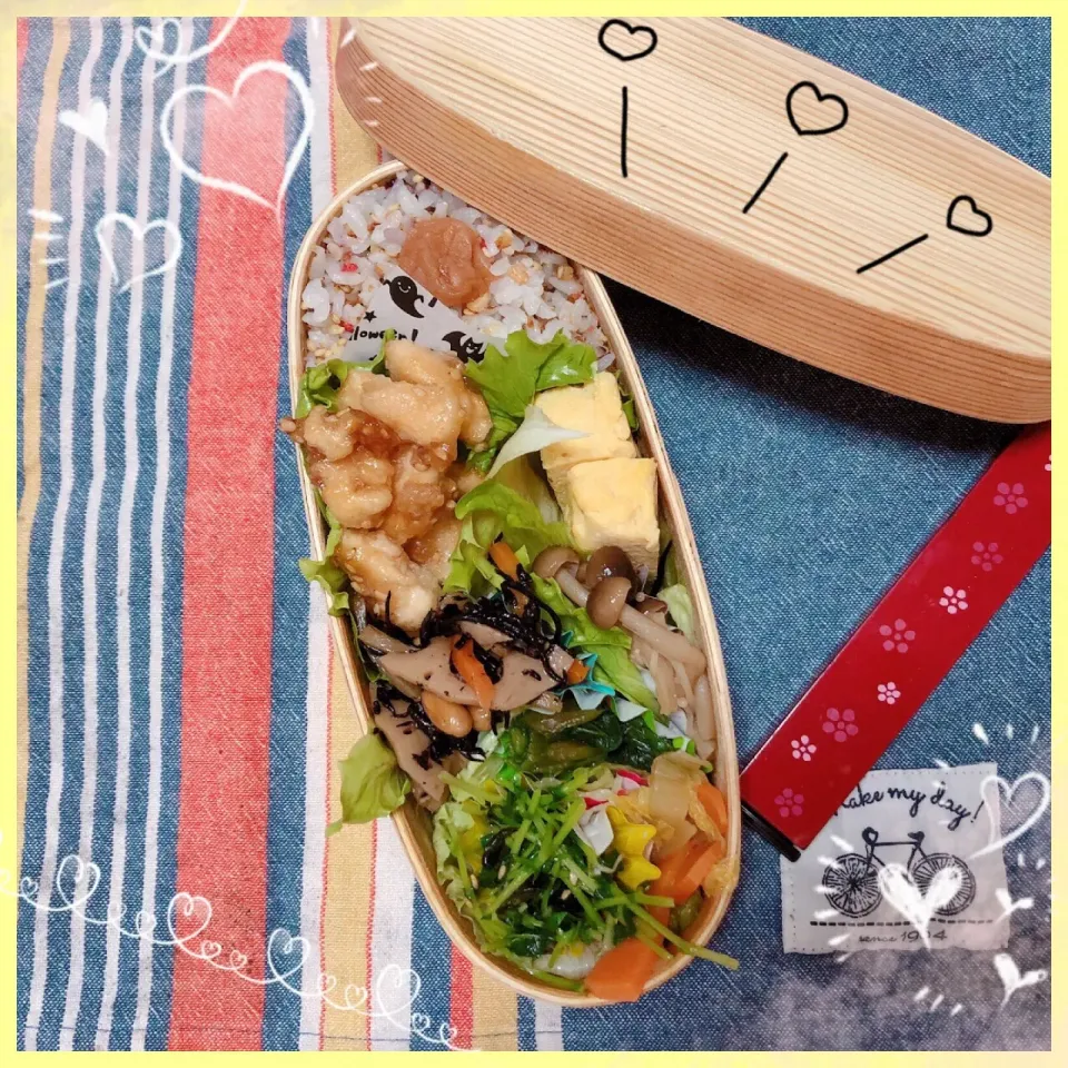 １０／１ ｍｏｎ
ササミのゴマおかか焼き弁当🍴|rinaronarさん