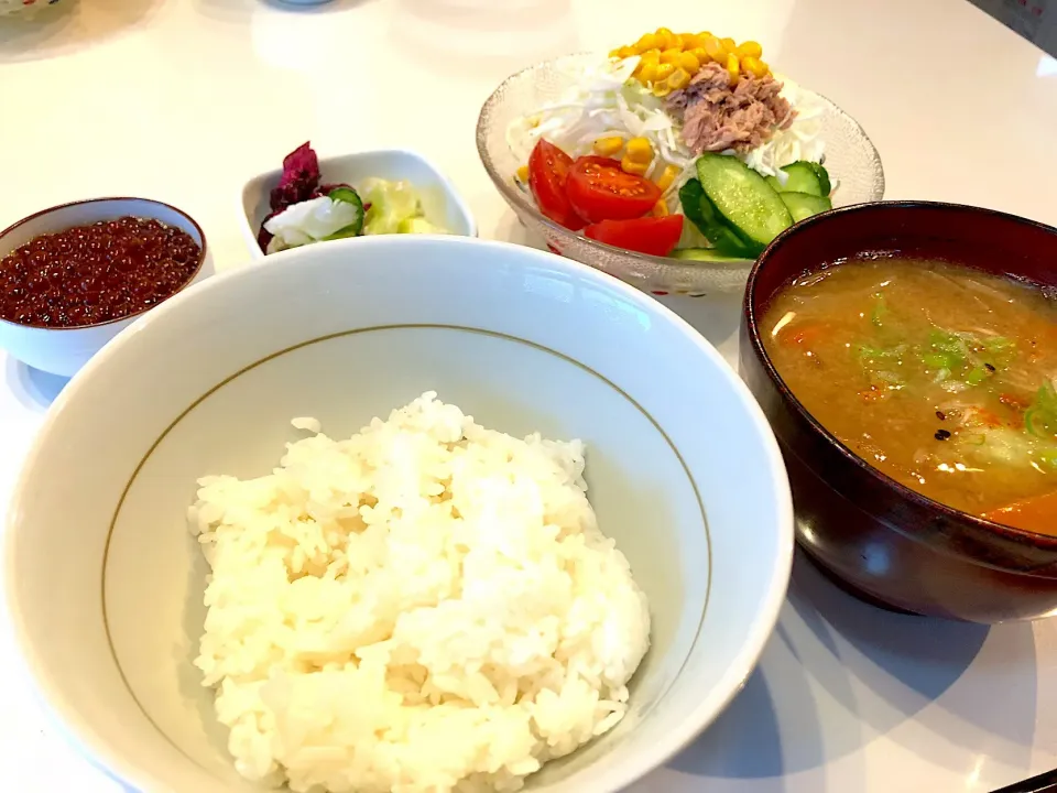 今日のお昼御飯はいくら丼と豚汁✨✨|NOBUちえさん