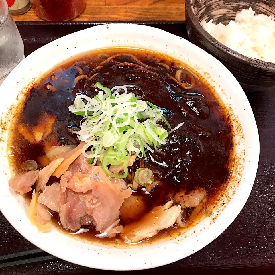 特製カレーそば@河北や(神田)|塩豚骨さん