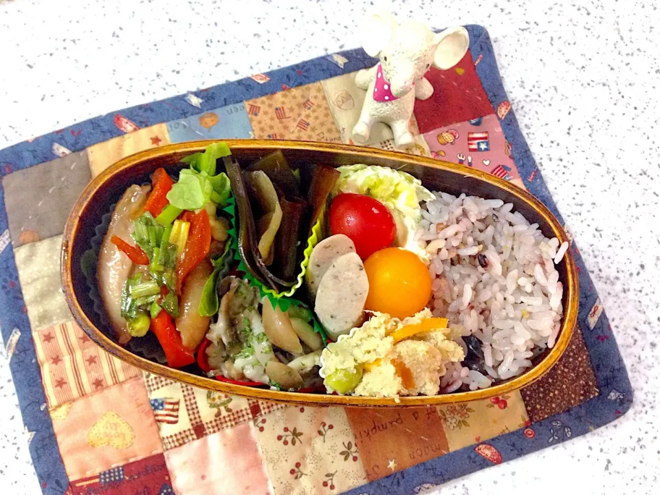 今日のお弁当😊 #わっぱ弁当  #夫弁当  #地味弁当|naonaomimichanさん