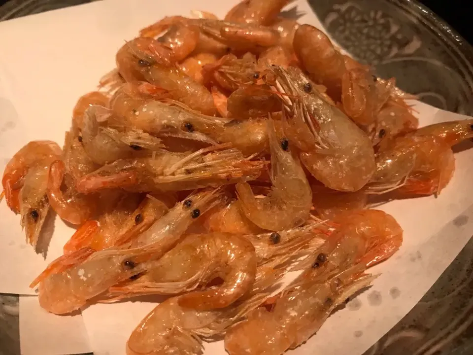 小布施寄り付き料理　蔵部！川エビの唐揚げ

#小布施
#小布施寄り付き料理蔵部
#川エビ|お家でbar!さん