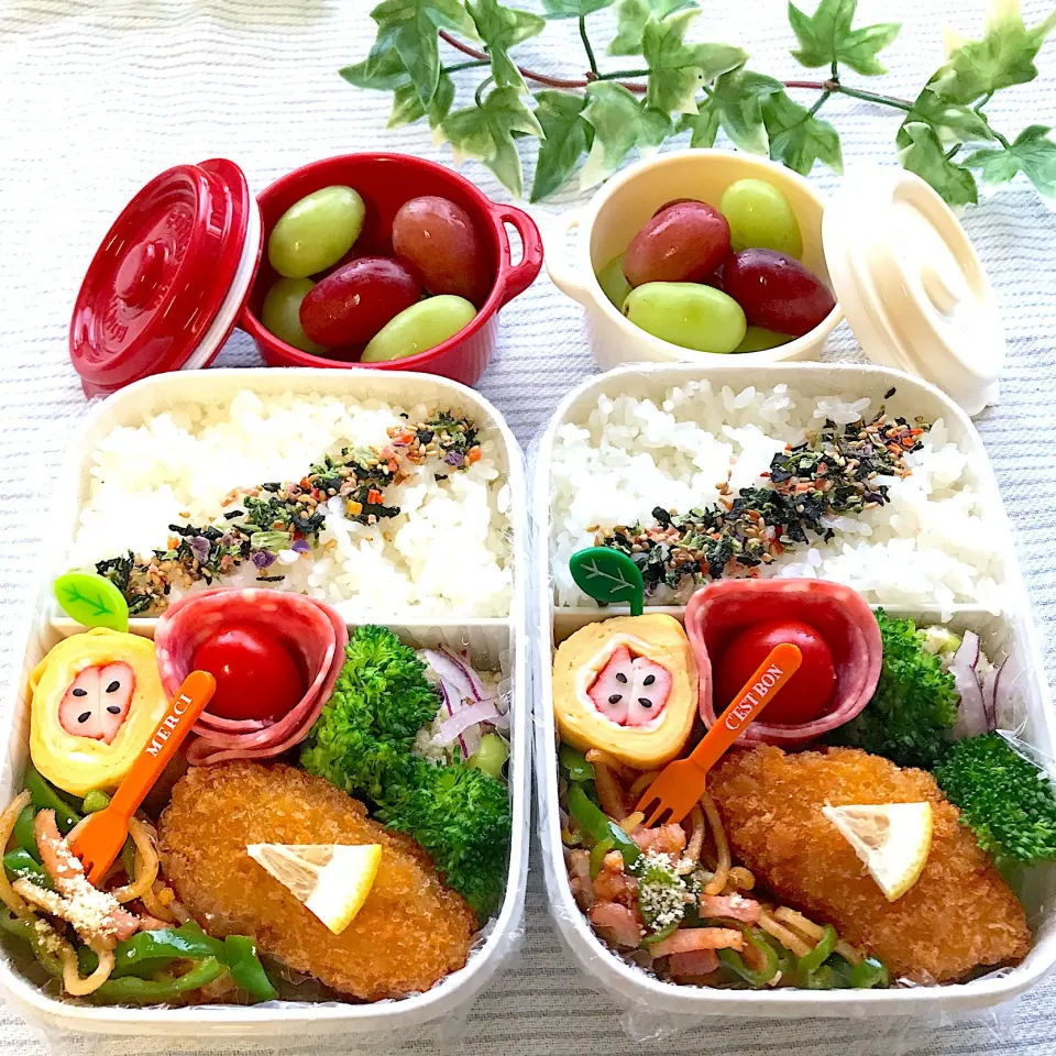 #高校生弁当  #双子弁当  #お弁当  #jk弁当|ミカさん