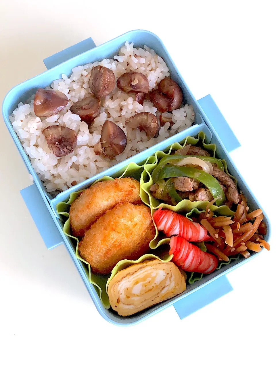 むき栗で…簡単栗ごはん弁当♪|ikumonさん