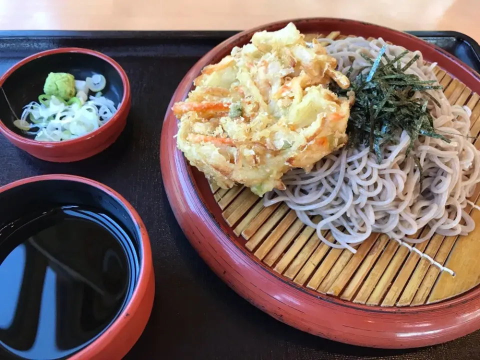 道の駅オアシスおぶせのかき揚げざるそば|お家でbar!さん