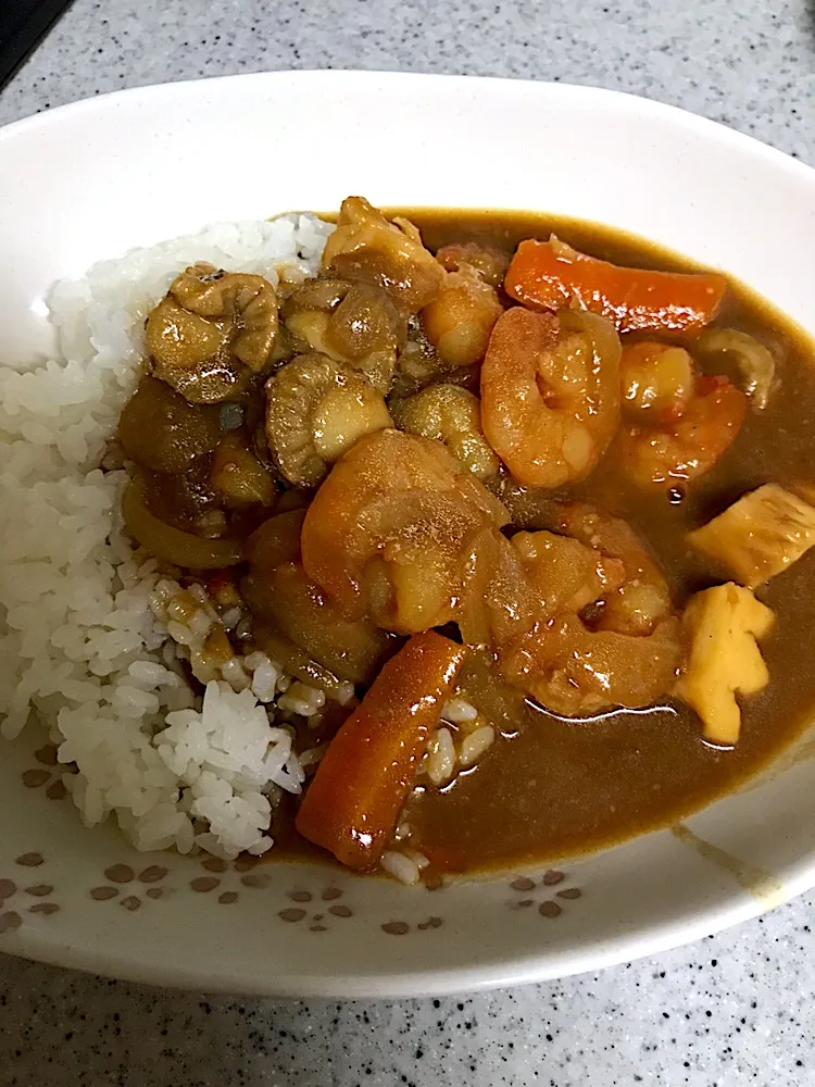 市販のルーでシーフードカレー|ろぴさん