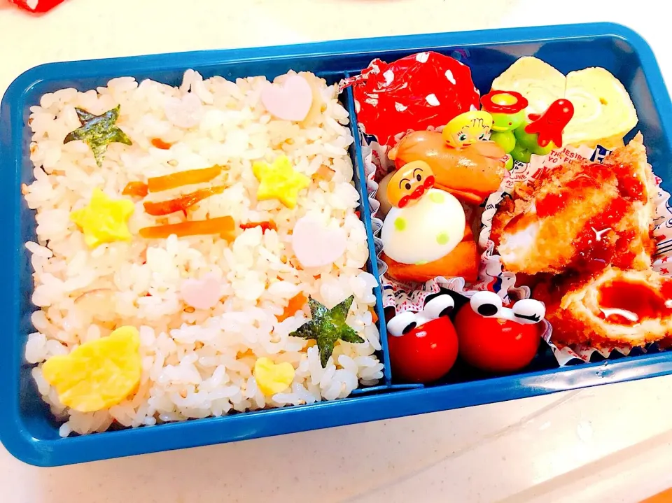 お弁当！遅めの夜ご飯🐙|はらぺこちゃんさん