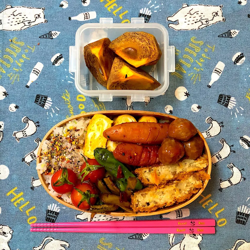 今日のお仕事お弁当
ごぼうとシシトウのきんぴら😋|RU.Farmさん