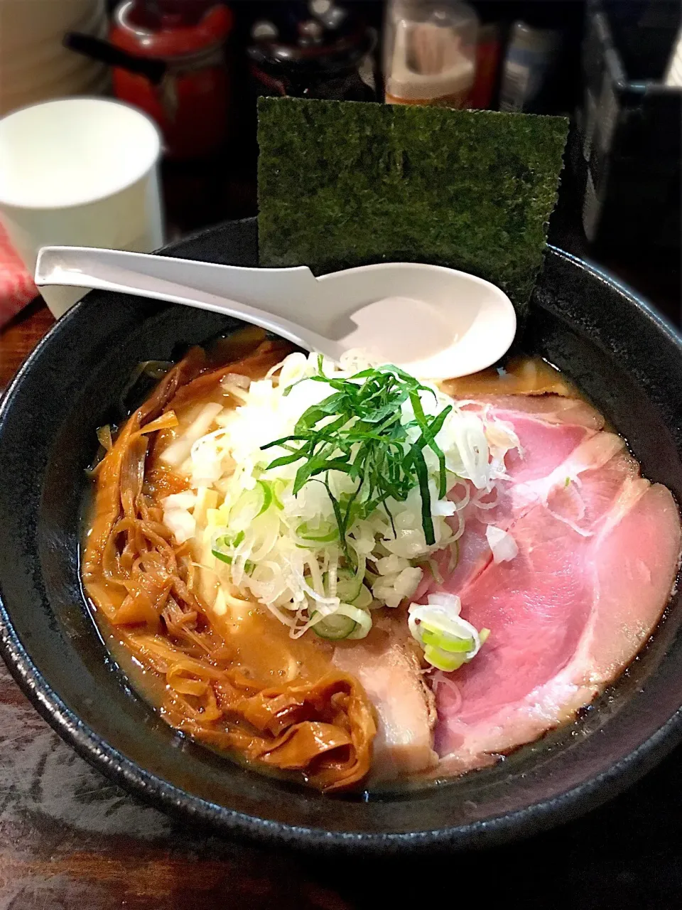 Snapdishの料理写真:鶏濃麺 胡麻＋チーズ
@濃麺 海月|morimi32さん