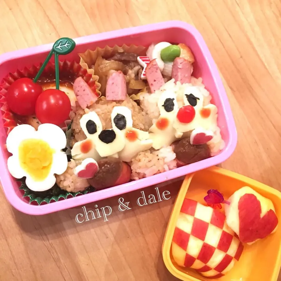 #チプデ弁当 #チップとデール弁当 #社会見学弁当|rkt__momさん