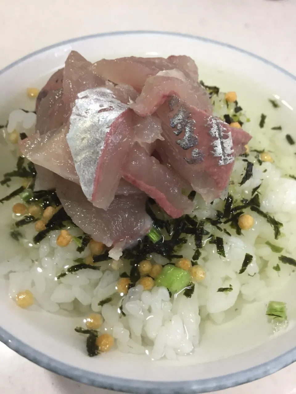 Snapdishの料理写真:アジ茶漬け|釣り好きけんちゃんさん