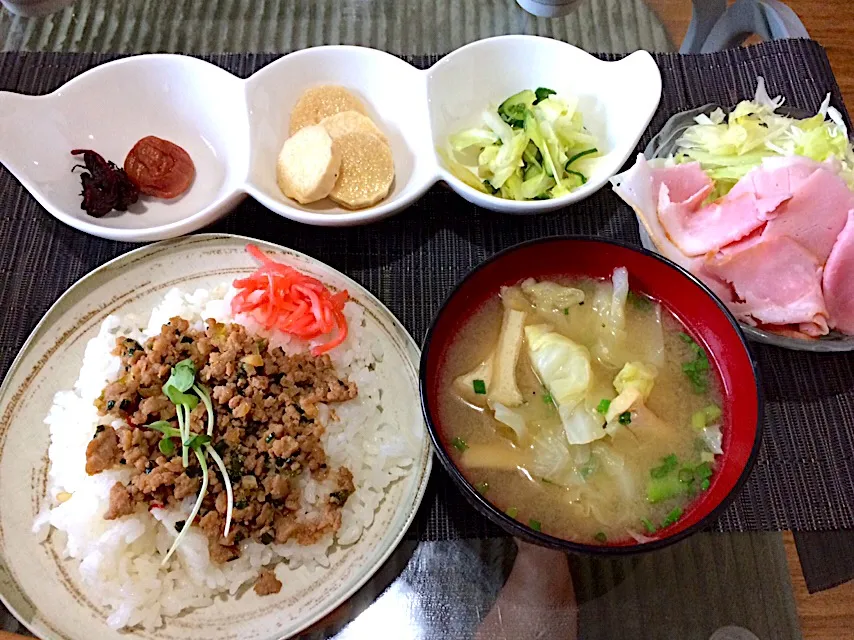 Snapdishの料理写真:男前美容師の朝食2018年10月4日|Booパパさん