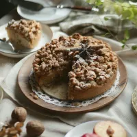 Snapdishの料理写真:プラム・ストゥルーセル・ケーキ  plum streusel cake