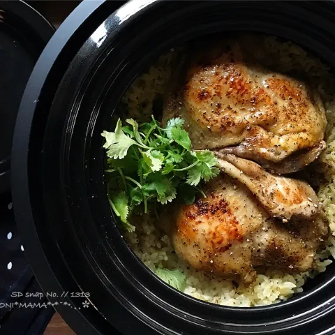 「かまどさん電気」を使ってみたSnapdishの料理・レシピ写真:海南鶏飯🐓