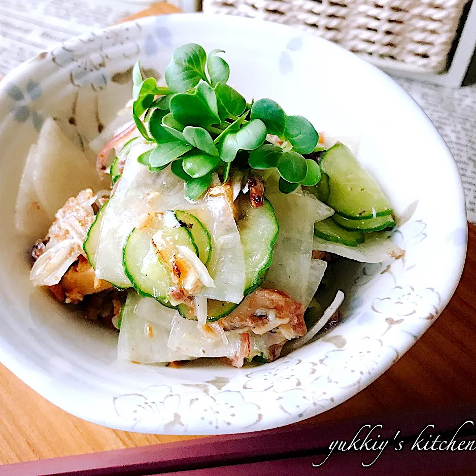 ＊チッチ＊さんの料理 お箸がススム、イワシ蒲焼きの缶詰の和え物。|ユッキーさん